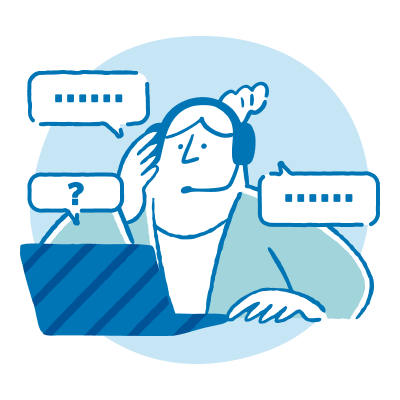 法制度対応の経験豊富な<br class='hide-md' />専任の担当者がサポート